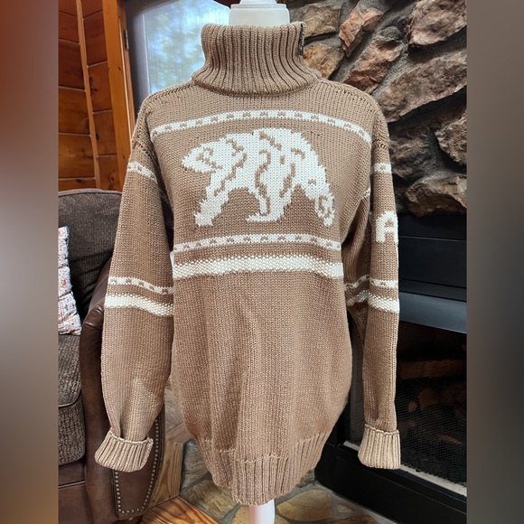 Dale of Norway Isbjorn Unisex Sweater - Tan/Cream - Picture 3 of 12